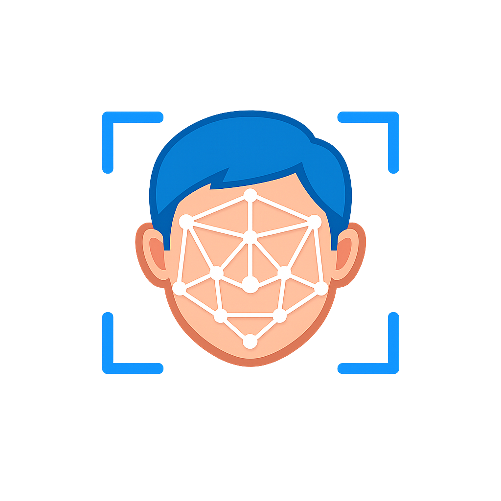 Ícone de biometria facial